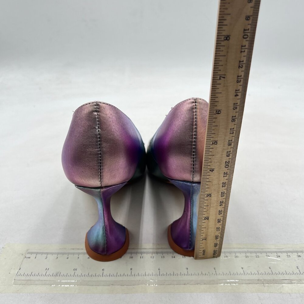 Ydn Colorful Pointed Toe Slip On Pumps Special Hi… - image 5